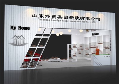 54平米展臺設計制作：二面開口/現(xiàn)代/木質結構/白色，為玩具展展商而作（免費使用）