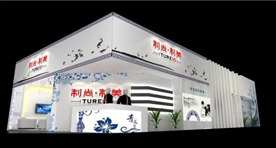 180平米展臺設(shè)計制作：二面開口/現(xiàn)代/木質(zhì)結(jié)構(gòu)/白色，為建材展展商而作（免費使用）