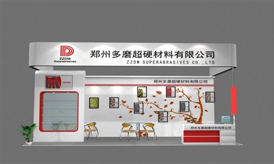 18平米展臺(tái)設(shè)計(jì)制作：三面開口/現(xiàn)代/木質(zhì)結(jié)構(gòu)/白色，為能源展展商而作（免費(fèi)使用）